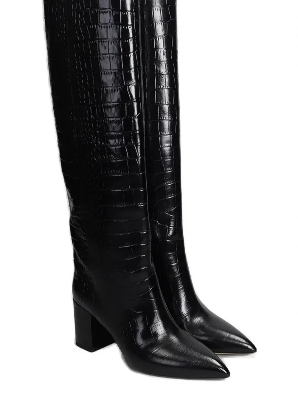 Paris Texas Anja Black Leather Boots
